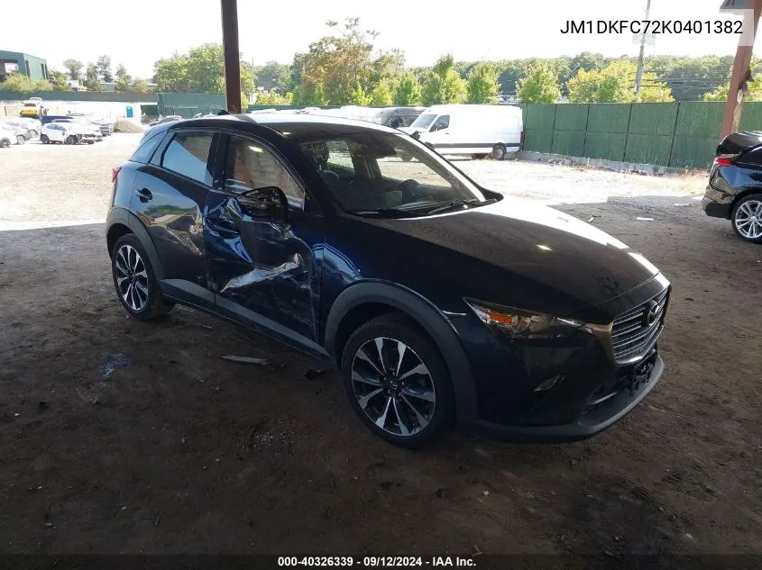 JM1DKFC72K0401382 2019 Mazda Cx-3 Touring