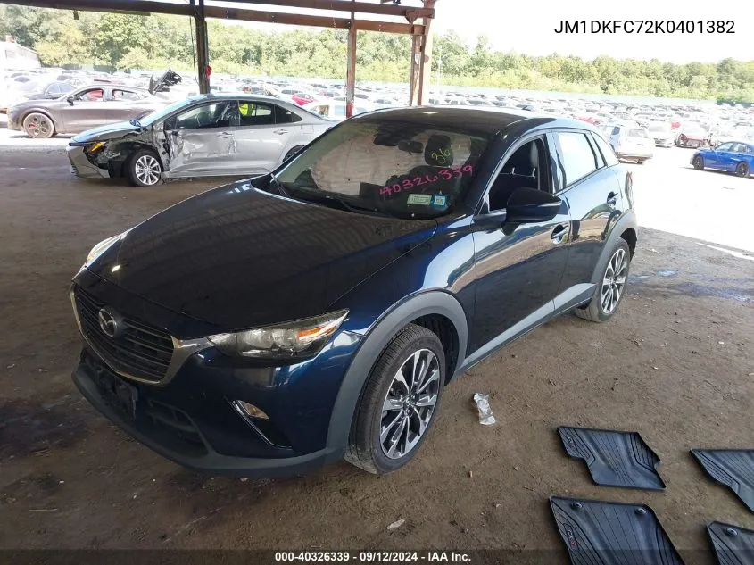 JM1DKFC72K0401382 2019 Mazda Cx-3 Touring