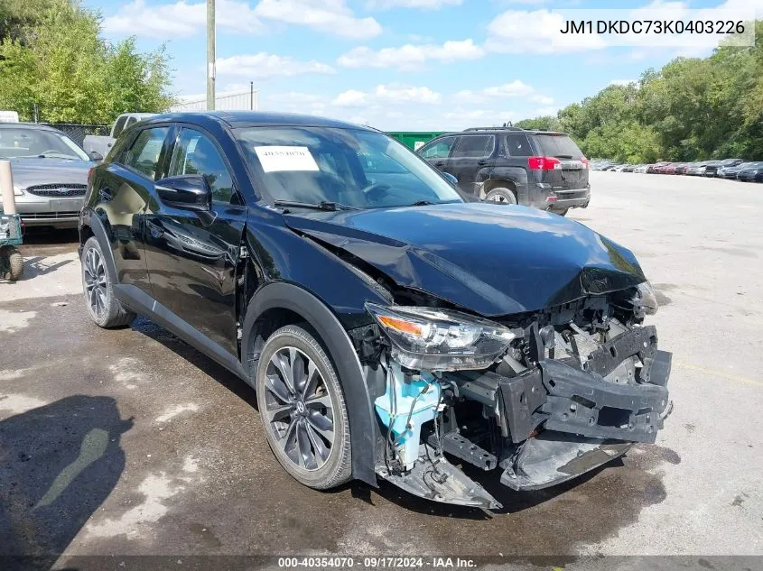 JM1DKDC73K0403226 2019 Mazda Cx-3 Touring