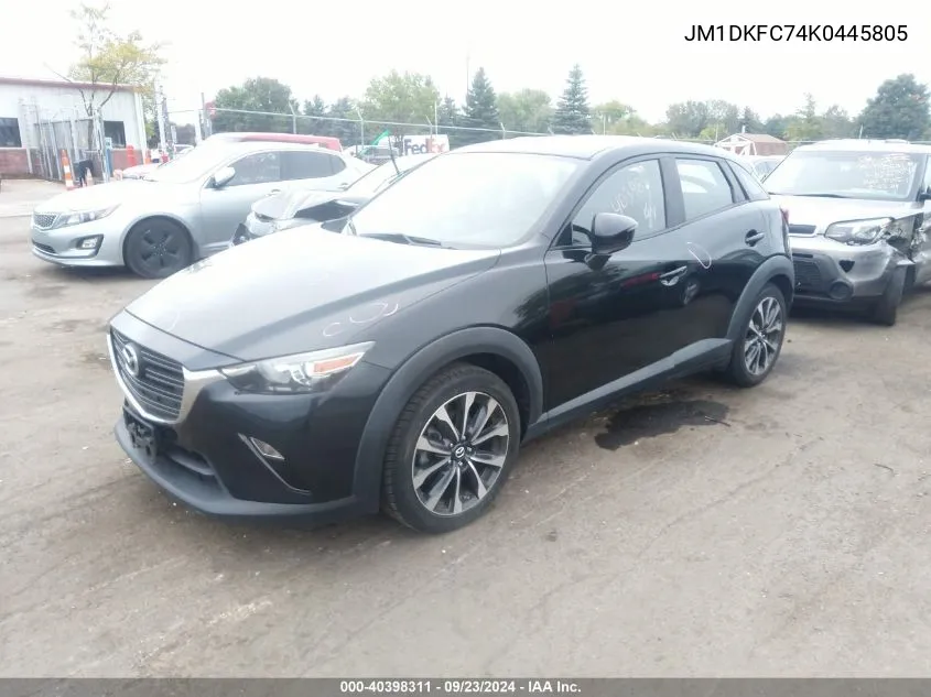 2019 Mazda Cx-3 Touring VIN: JM1DKFC74K0445805 Lot: 40398311