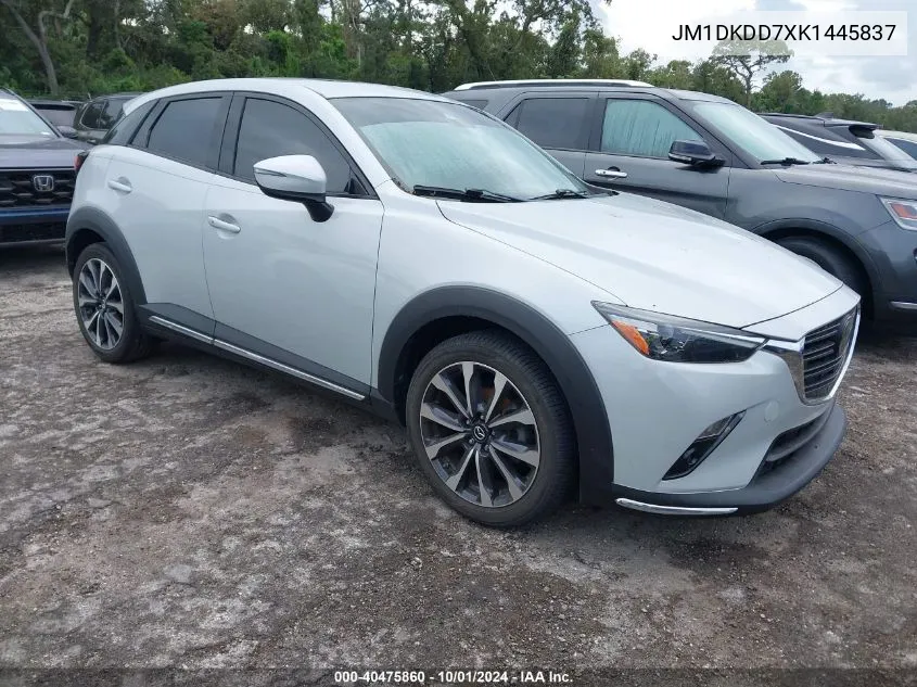 2019 Mazda Cx-3 Grand Touring VIN: JM1DKDD7XK1445837 Lot: 40475860