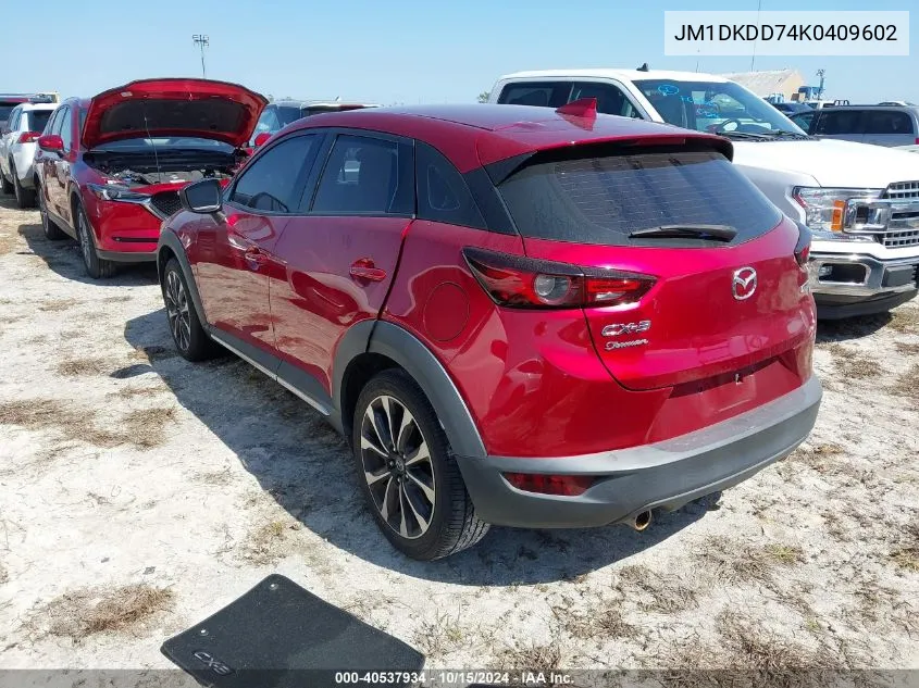 2019 Mazda Cx-3 Grand Touring VIN: JM1DKDD74K0409602 Lot: 40537934