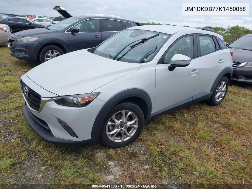 2019 Mazda Cx-3 Sport VIN: JM1DKDB77K1450058 Lot: 40541308