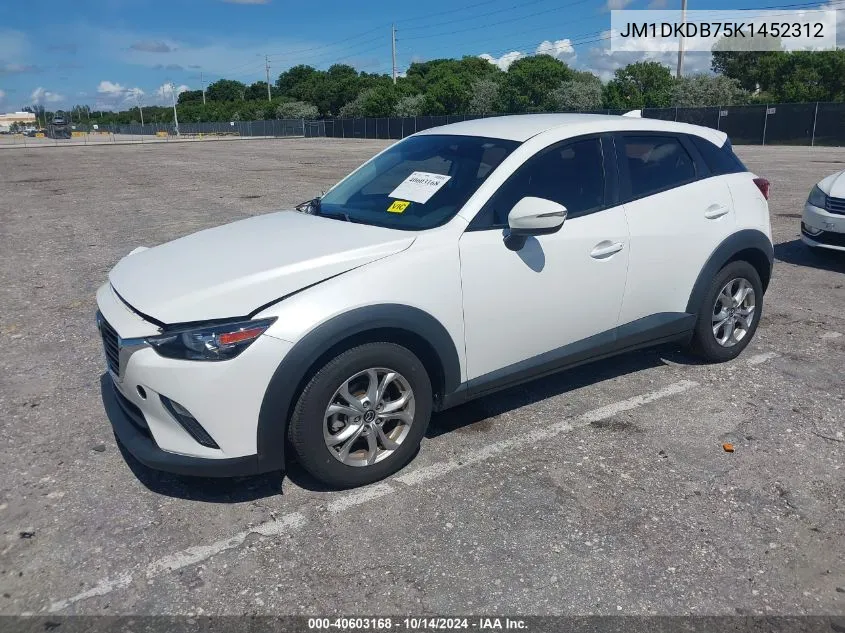 2019 Mazda Cx-3 Sport VIN: JM1DKDB75K1452312 Lot: 40603168