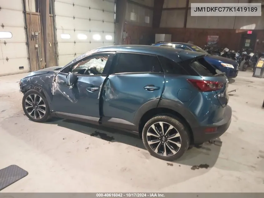 2019 Mazda Cx-3 Touring VIN: JM1DKFC77K1419189 Lot: 40616042