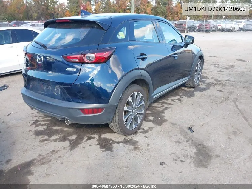 2019 Mazda Cx-3 Grand Touring VIN: JM1DKFD79K1420603 Lot: 40687960