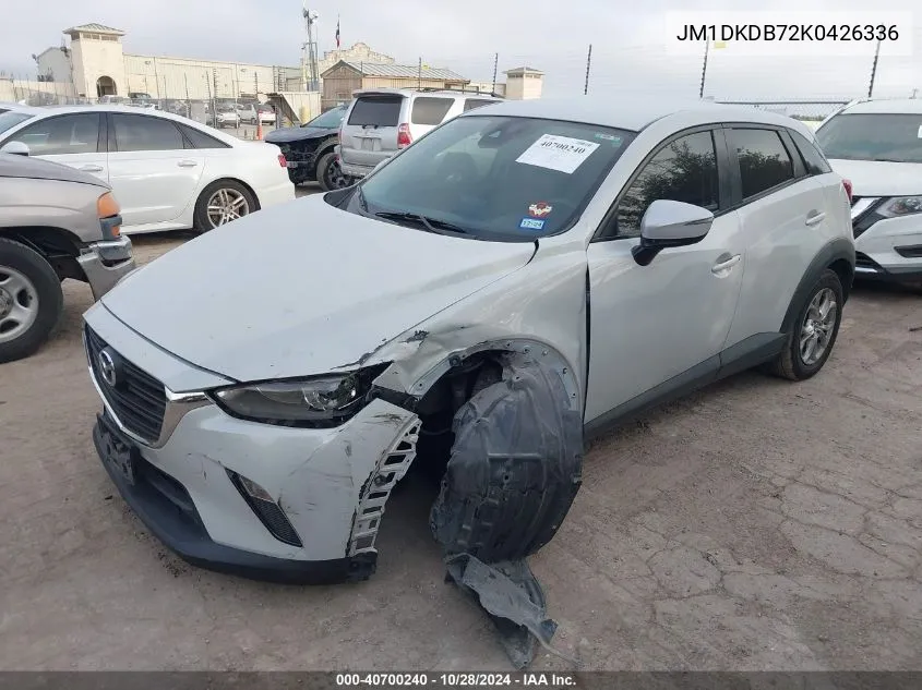 2019 Mazda Cx-3 Sport VIN: JM1DKDB72K0426336 Lot: 40700240