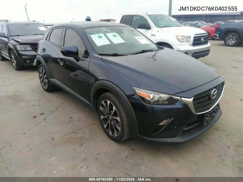 2019 Mazda Cx-3 Touring VIN: JM1DKDC76K0402555 Lot: 40760390