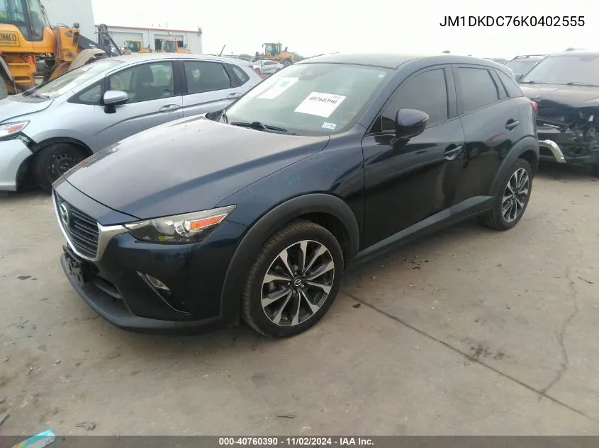 2019 Mazda Cx-3 Touring VIN: JM1DKDC76K0402555 Lot: 40760390