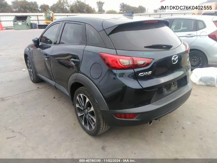 2019 Mazda Cx-3 Touring VIN: JM1DKDC76K0402555 Lot: 40760390