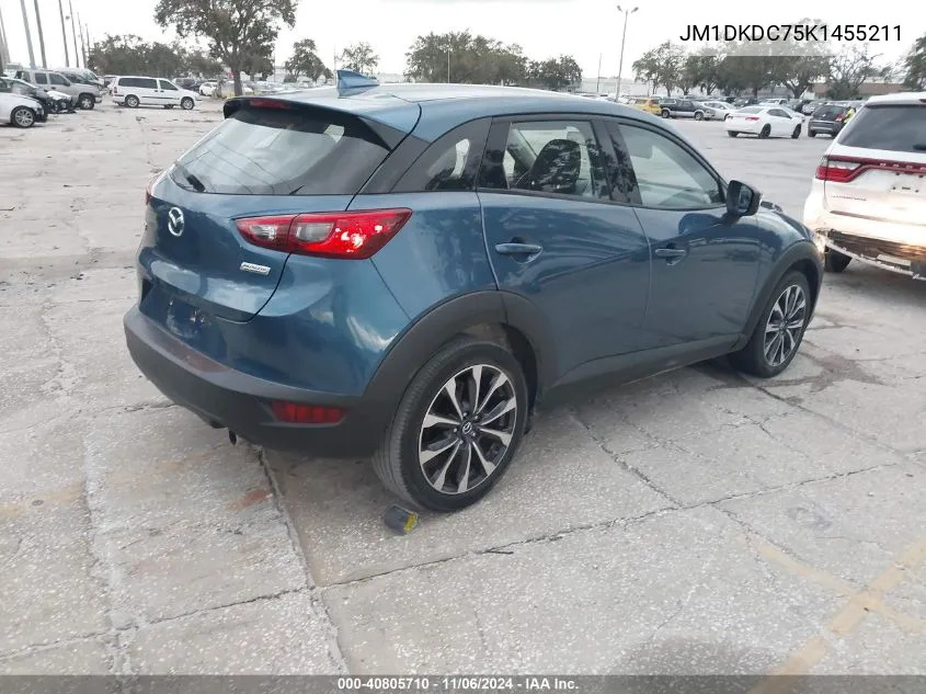 2019 Mazda Cx-3 Touring VIN: JM1DKDC75K1455211 Lot: 40805710