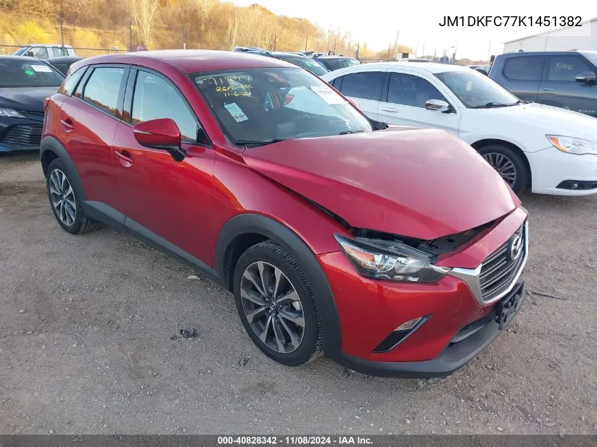 2019 Mazda Cx-3 Touring VIN: JM1DKFC77K1451382 Lot: 40828342