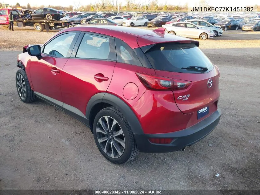 2019 Mazda Cx-3 Touring VIN: JM1DKFC77K1451382 Lot: 40828342