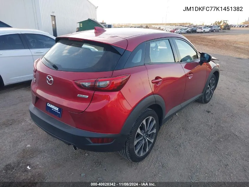 2019 Mazda Cx-3 Touring VIN: JM1DKFC77K1451382 Lot: 40828342