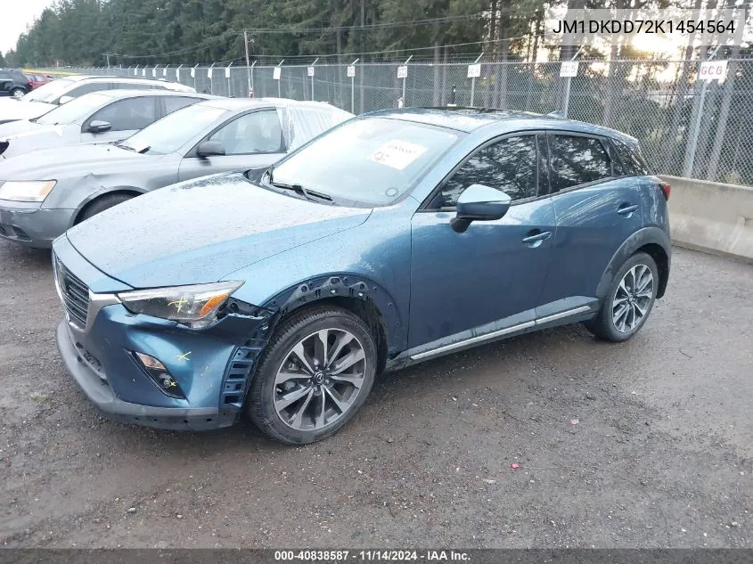 2019 Mazda Cx-3 Grand Touring VIN: JM1DKDD72K1454564 Lot: 40838587