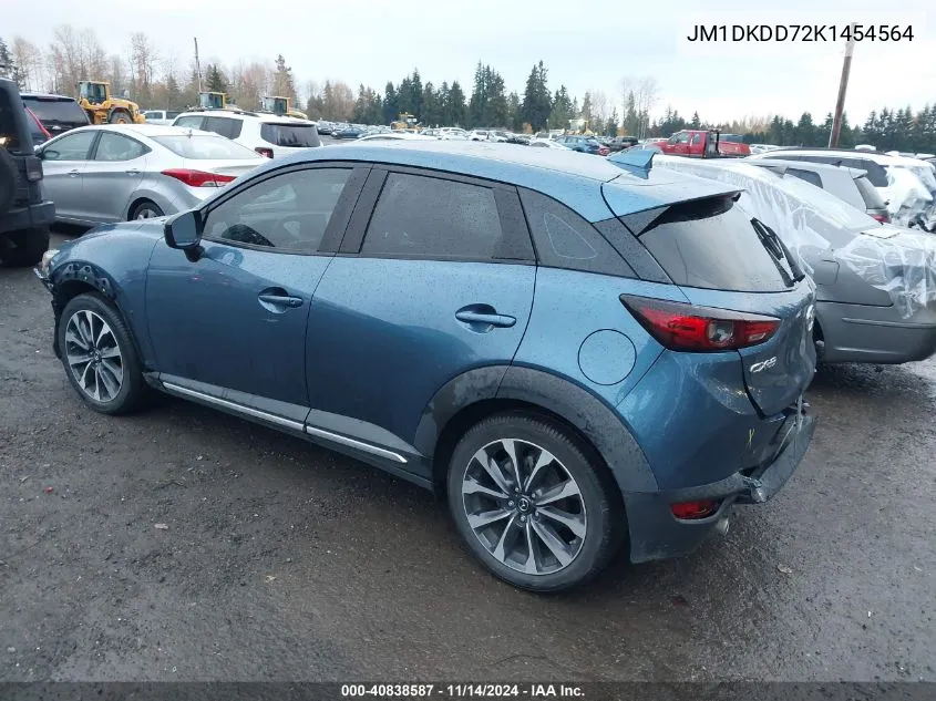 2019 Mazda Cx-3 Grand Touring VIN: JM1DKDD72K1454564 Lot: 40838587