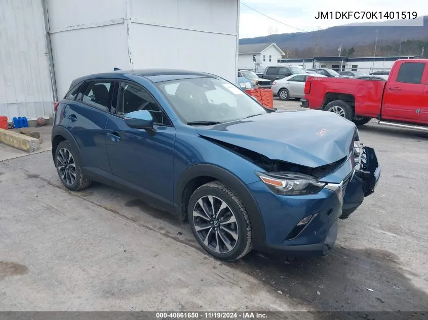 2019 Mazda Cx-3 Touring VIN: JM1DKFC70K1401519 Lot: 40861650