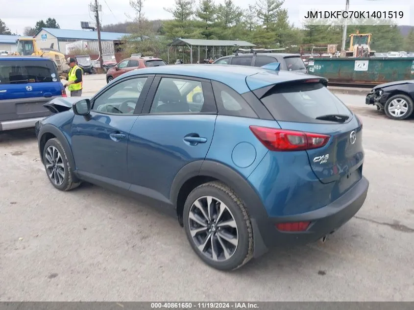 2019 Mazda Cx-3 Touring VIN: JM1DKFC70K1401519 Lot: 40861650