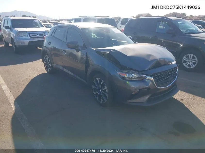 2019 Mazda Cx-3 Touring VIN: JM1DKDC75K1449036 Lot: 40917479