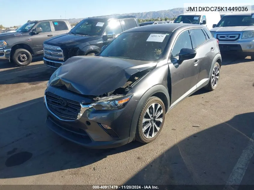 2019 Mazda Cx-3 Touring VIN: JM1DKDC75K1449036 Lot: 40917479