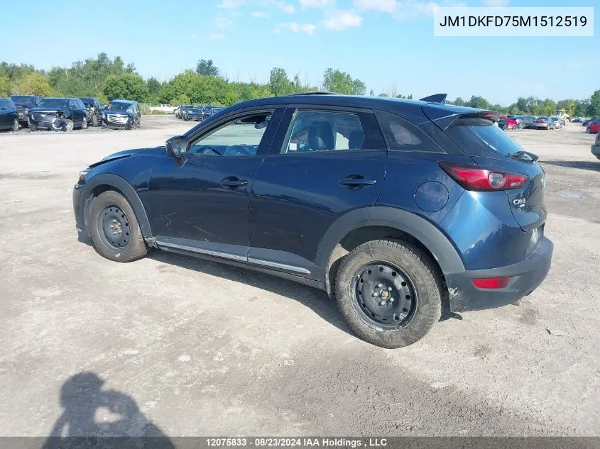 JM1DKFD75M1512519 2021 Mazda Cx-3