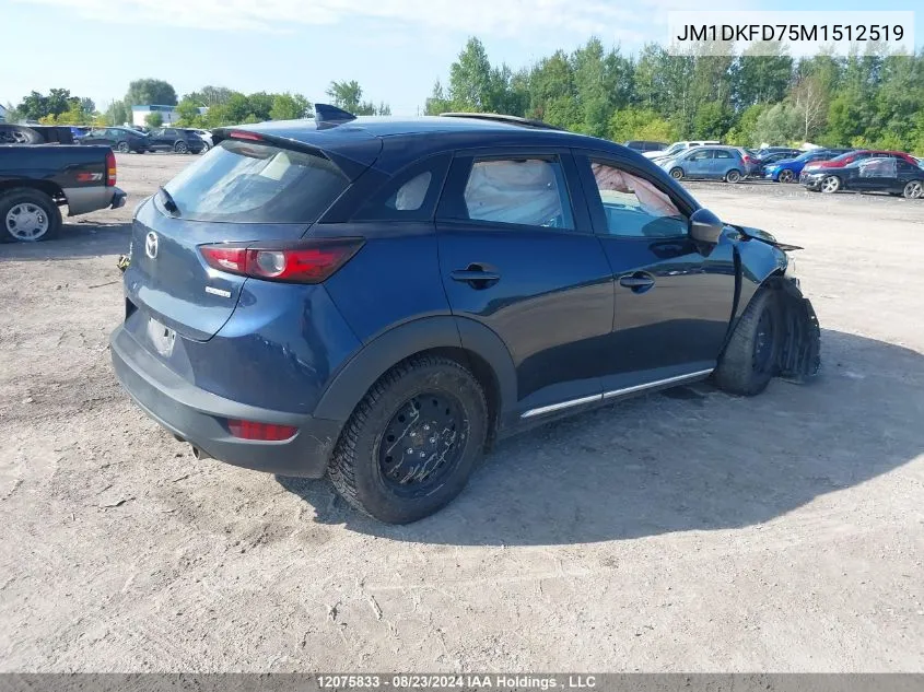 JM1DKFD75M1512519 2021 Mazda Cx-3