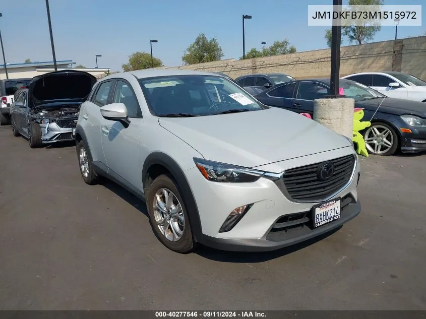 2021 Mazda Cx-3 Sport VIN: JM1DKFB73M1515972 Lot: 40277546