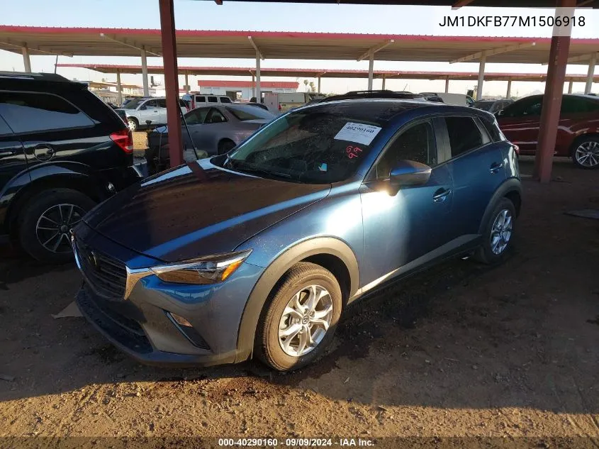 2021 Mazda Cx-3 Sport VIN: JM1DKFB77M1506918 Lot: 40290160