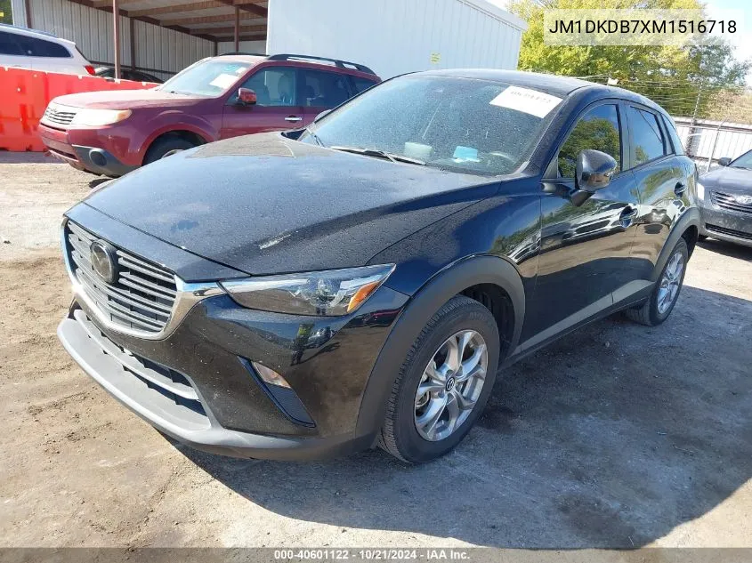 2021 Mazda Cx-3 Sport VIN: JM1DKDB7XM1516718 Lot: 40601122