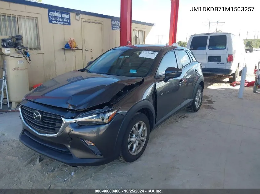 2021 Mazda Cx-3 Sport VIN: JM1DKDB71M1503257 Lot: 40680400