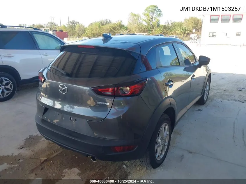 2021 Mazda Cx-3 Sport VIN: JM1DKDB71M1503257 Lot: 40680400