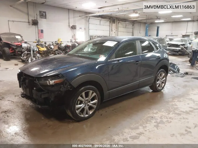 2020 Mazda Cx-30 Select Package VIN: 3MVDMBCLXLM116863 Lot: 40270008