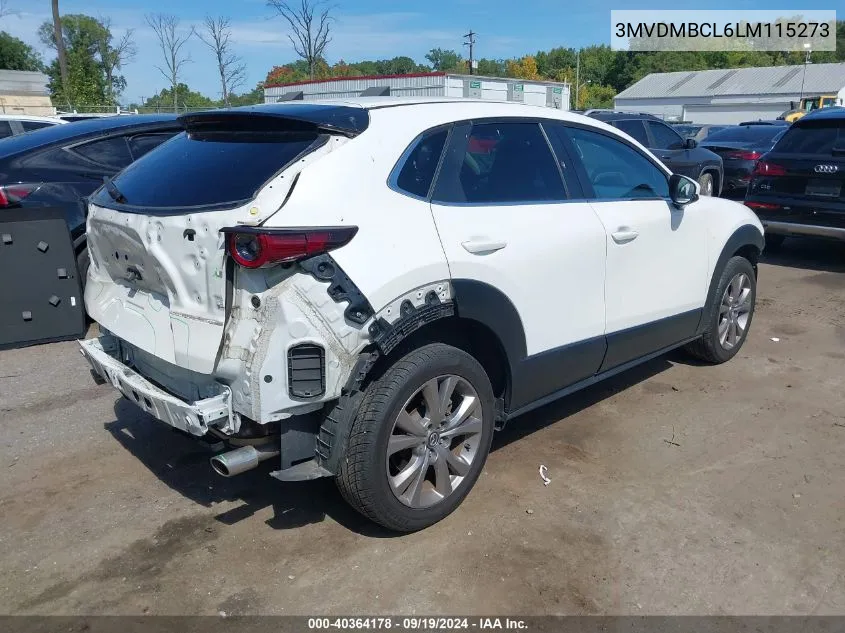 2020 Mazda Cx-30 Select Package VIN: 3MVDMBCL6LM115273 Lot: 40364178