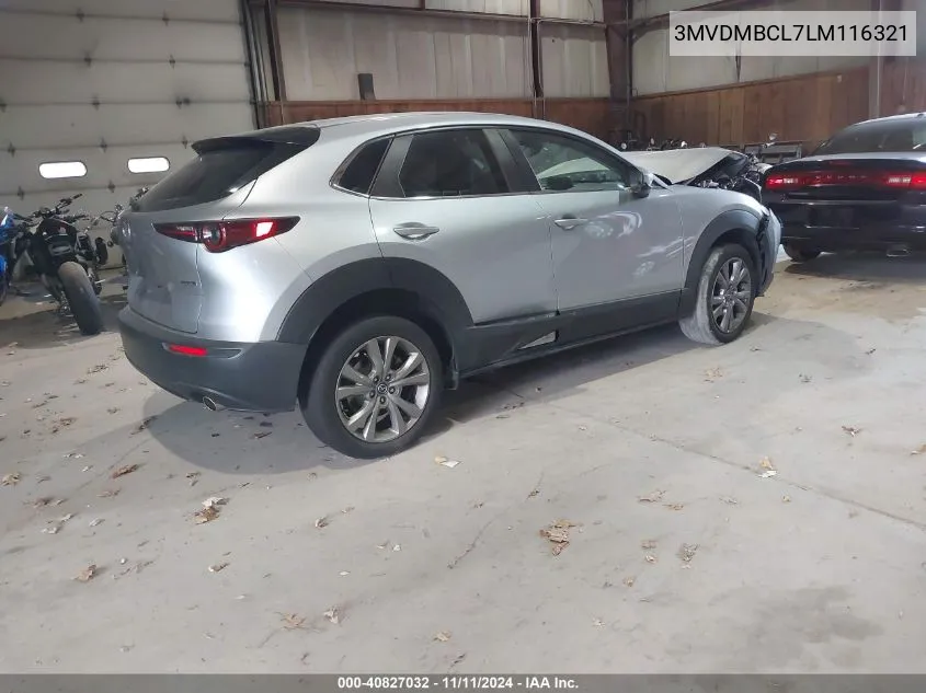 2020 Mazda Cx-30 Select Package VIN: 3MVDMBCL7LM116321 Lot: 40827032