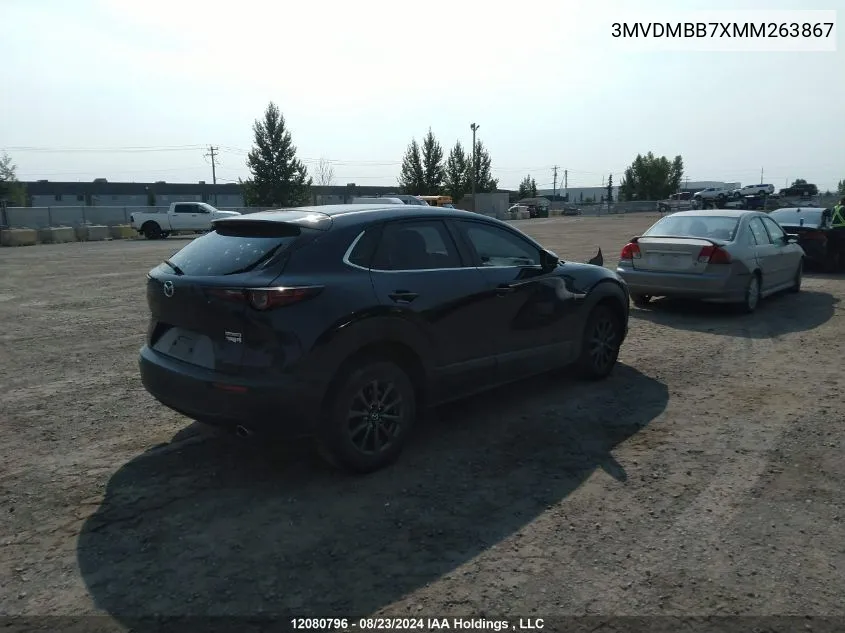 2021 Mazda Cx-30 VIN: 3MVDMBB7XMM263867 Lot: 12080796