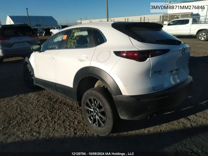 2021 Mazda Cx-30 VIN: 3MVDMBB71MM276846 Lot: 12120754