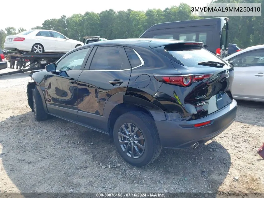 2021 Mazda Cx-30 2.5 S VIN: 3MVDMAAL9MM250410 Lot: 39876155