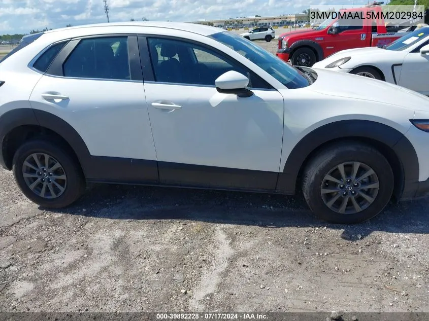 2021 Mazda Cx-30 2.5 S VIN: 3MVDMAAL5MM202984 Lot: 39892228