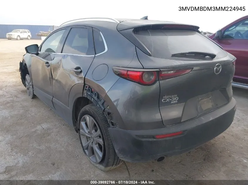 2021 Mazda Cx-30 Premium VIN: 3MVDMBDM3MM224945 Lot: 39892766