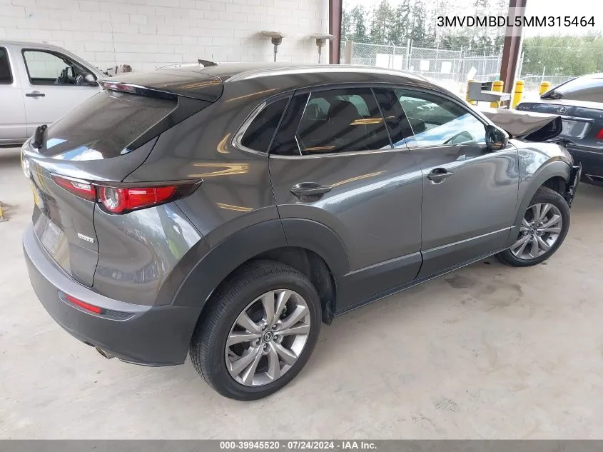 2021 Mazda Cx-30 Premium VIN: 3MVDMBDL5MM315464 Lot: 39945520