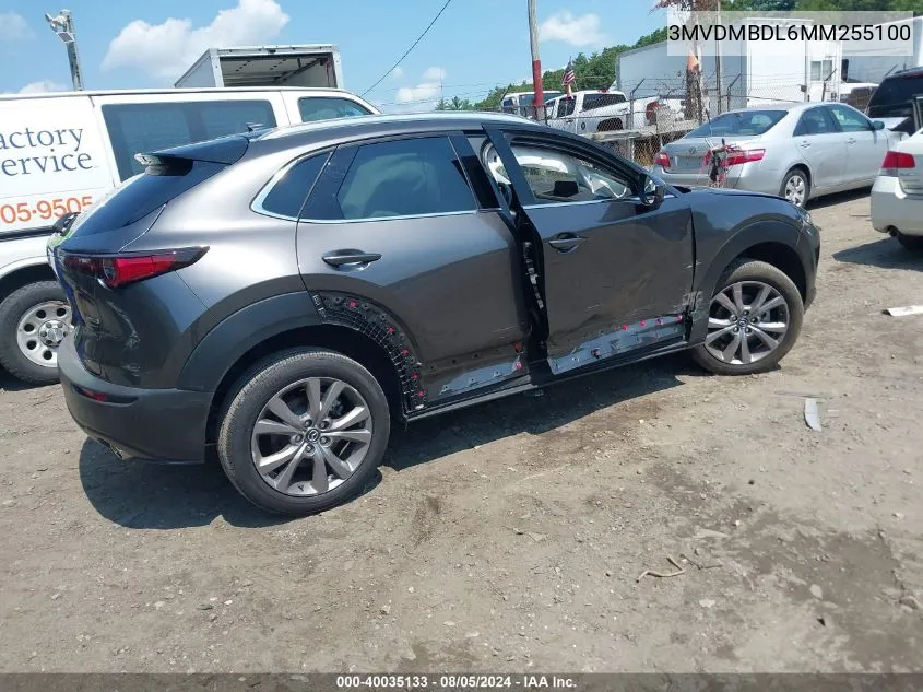 2021 Mazda Cx-30 Premium VIN: 3MVDMBDL6MM255100 Lot: 40035133