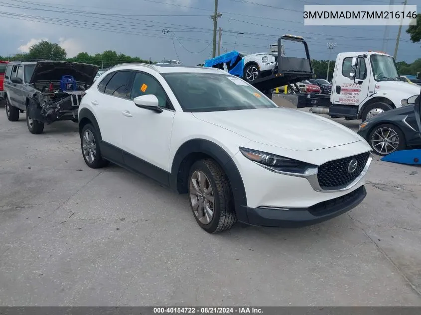 2021 Mazda Cx-30 Premium VIN: 3MVDMADM7MM216146 Lot: 40154722