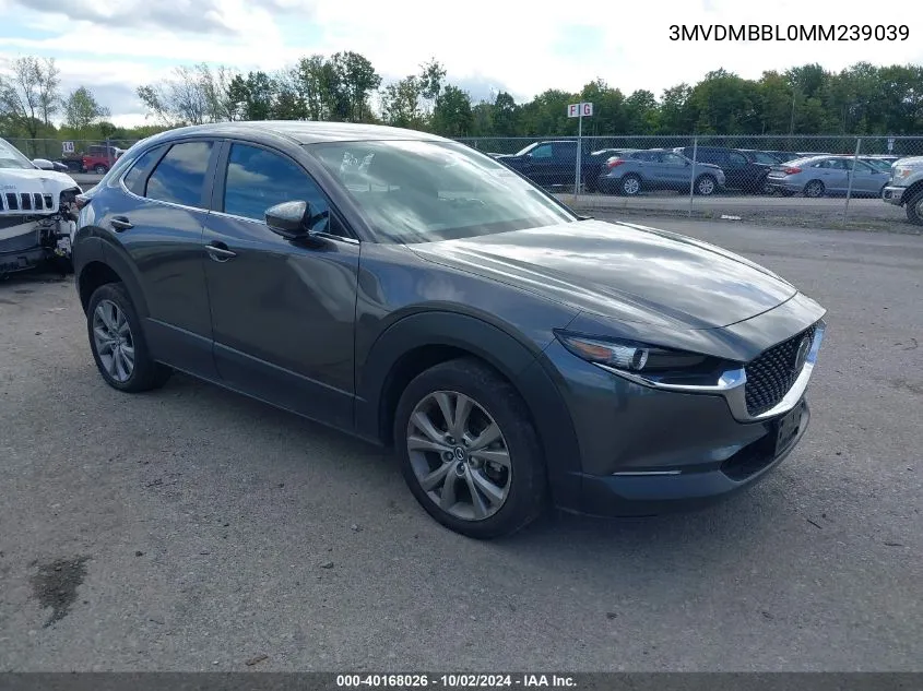 2021 Mazda Cx-30 Select VIN: 3MVDMBBL0MM239039 Lot: 40168026