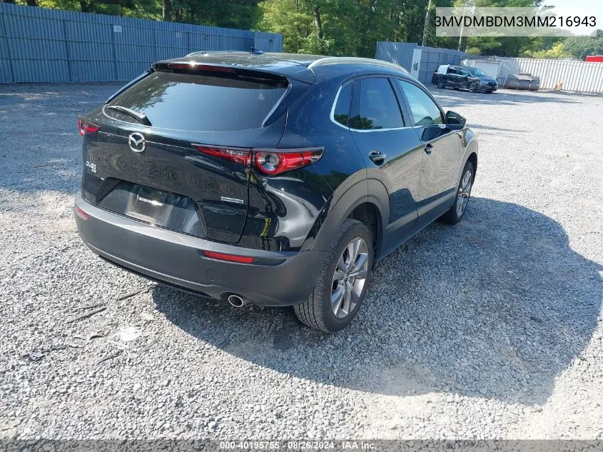 2021 Mazda Cx-30 Premium VIN: 3MVDMBDM3MM216943 Lot: 40195755