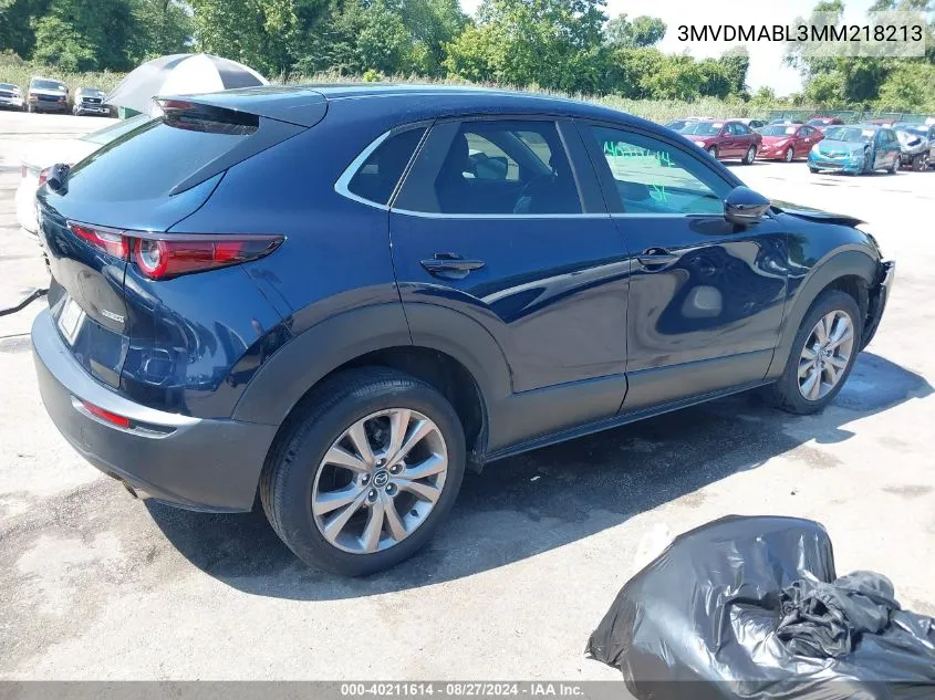 2021 Mazda Cx-30 Select VIN: 3MVDMABL3MM218213 Lot: 40211614