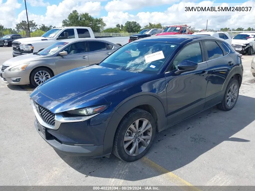 2021 Mazda Cx-30 Select VIN: 3MVDMABL5MM248037 Lot: 40228394