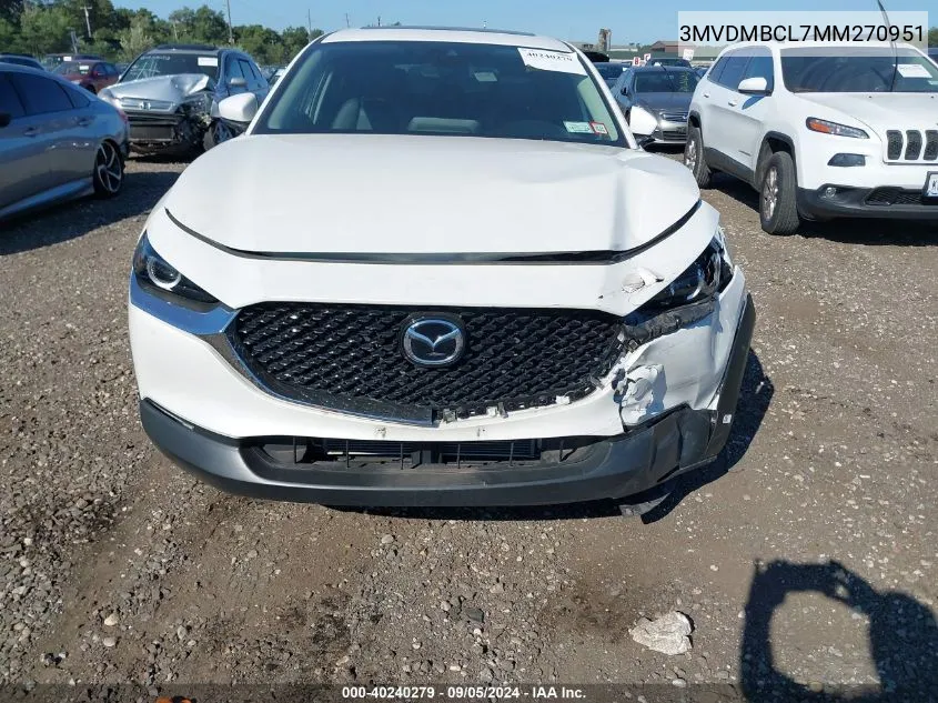 3MVDMBCL7MM270951 2021 Mazda Cx-30 Preferred