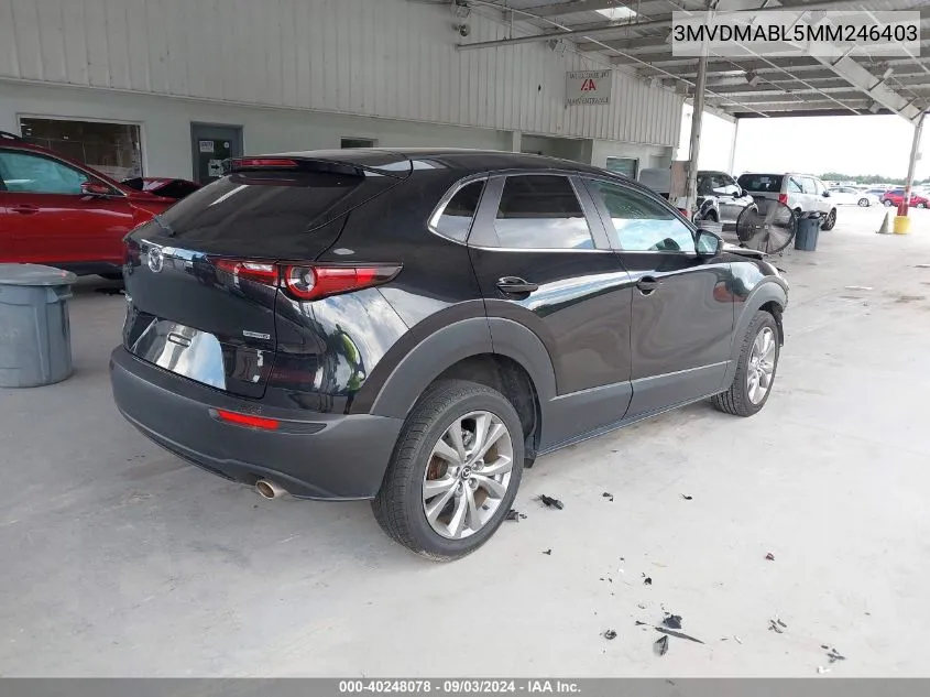 2021 Mazda Cx-30 Select VIN: 3MVDMABL5MM246403 Lot: 40248078