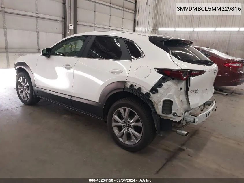 2021 Mazda Cx-30 Preferred VIN: 3MVDMBCL5MM229816 Lot: 40254156