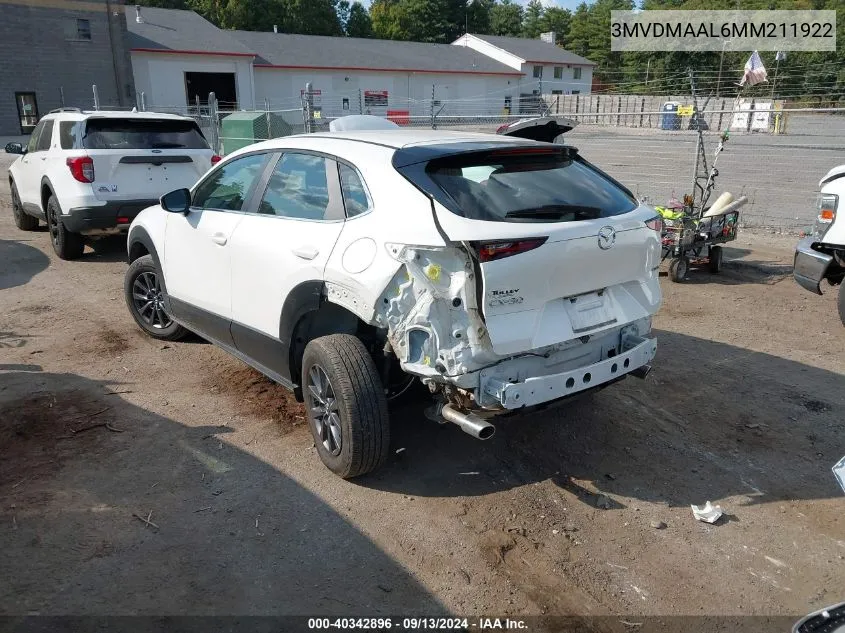 2021 Mazda Cx-30 2.5 S VIN: 3MVDMAAL6MM211922 Lot: 40342896